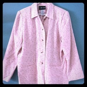 Pink w/ black accents blazer